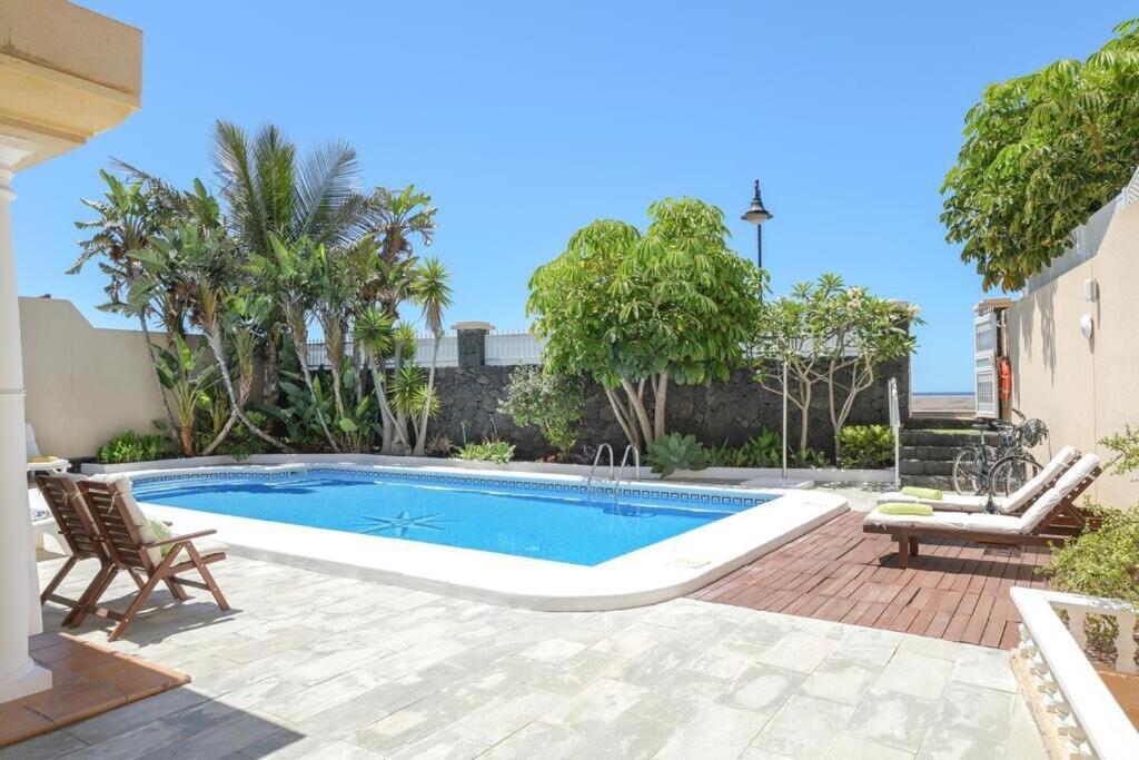 Villa La Concha Beachfront Heated Pool Playa Honda  Luaran gambar